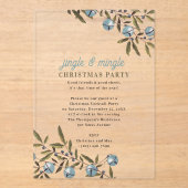 Invitations En Acrylique Jingle and Mingle Holiday Christmas Party (Recto)