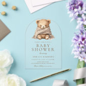 Invitations En Acrylique Joli Baby shower Ours En Teddy Brown (Insitu (Mariage))