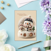 Invitations En Acrylique Joli Bonhomme de Neige en feutrage à l'aiguille da (Insitu (Mariage))