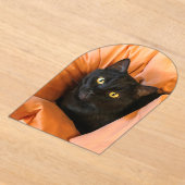 Invitations En Acrylique Joli chat noir (Poser)