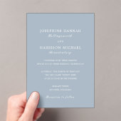 Invitations En Acrylique Joséphine Mariage traditionnel (In situ (ordinateur de poche))