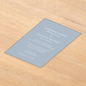 Invitations En Acrylique Joséphine Mariage traditionnel (Poser)