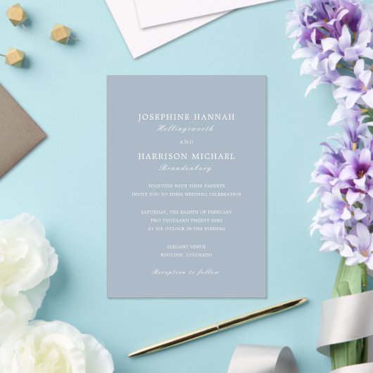 Invitations En Acrylique Joséphine Mariage traditionnel (Insitu (Mariage))