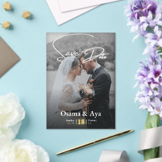 INVITATIONS EN ACRYLIQUE JOUR DE MARIAGE 2026