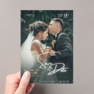 INVITATIONS EN ACRYLIQUE JOUR DE MARIAGE 2026