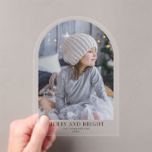 Invitations En Acrylique Joyeuse et brillante Arche de Noël (In situ (ordinateur de poche))