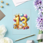 Invitations En Acrylique Joyeux 13e anniversaire (Insitu (Mariage))