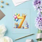Invitations En Acrylique Joyeux 7ème Anniversaire (Insitu (Mariage))
