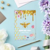 Invitations En Acrylique Joyeux Anniversaire des abeilles (Insitu (Mariage))