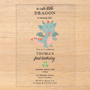 Invitations En Acrylique Joyeux Anniversaire Garçon Petits Enfants avec un