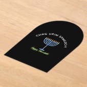 Invitations En Acrylique Joyeux Hanukkah ! (Poser)