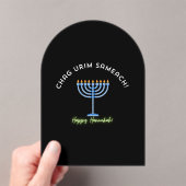 Invitations En Acrylique Joyeux Hanukkah ! (In situ (ordinateur de poche))