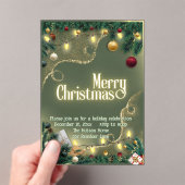 Invitations En Acrylique Joyeux Noël (In situ (ordinateur de poche))