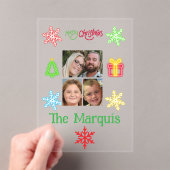 Invitations En Acrylique Joyeux Noël acrylique carte de voeux famille (In situ (ordinateur de poche))