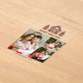 Invitations En Acrylique Joyeux Noël Gingerbread House Photo Collage (Poser)