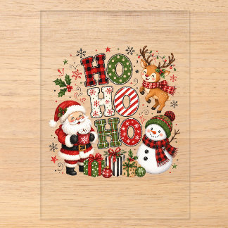 Invitations En Acrylique Joyeux Noël Ho Ho Ho
