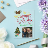 Invitations En Acrylique Joyeux Noël personnaliser (Insitu (Mariage))