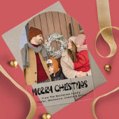 Invitations En Acrylique Joyeux Noël photo carte personnalisée