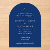 Invitations En Acrylique Juliette Elegant Wedding (Recto)