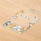 Invitations En Acrylique Jungle Animals, Safari, Wild One, First Birthday (Poser)