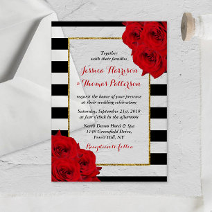 Invitations En Acrylique La Collection de Mariage Chic Moderne Luxe - Roses