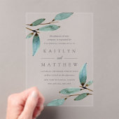 Invitations En Acrylique La collection de Mariages de liss botaniques (In situ (ordinateur de poche))