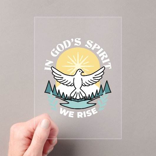 Invitations En Acrylique La force spirituelle en Dieu - L'épanouissement de (In situ (ordinateur de poche))