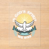 Invitations En Acrylique La force spirituelle en Dieu - L'épanouissement de (Recto)