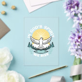 Invitations En Acrylique La force spirituelle en Dieu - L'épanouissement de (Insitu (Mariage))