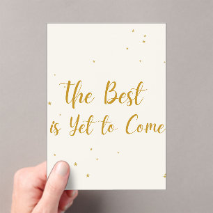 Invitations En Acrylique La Meilleure Est À Venir Carte De Vœux D'Invitati