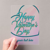Invitations En Acrylique La Saint-Valentin (In situ (ordinateur de poche))