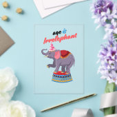 Invitations En Acrylique L'âge est irréfutable (Insitu (Mariage))