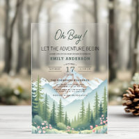 Laisser l'aventure commencer Baby shower forestier