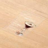 Invitations En Acrylique L'amour brasse la Fête des mariées Espresso Martin (Poser)