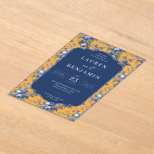 Invitations En Acrylique Lapis Rose Wedding (Poser)