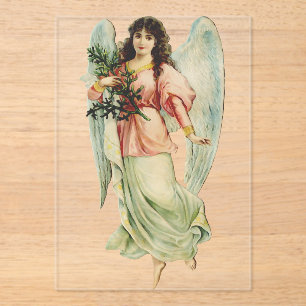 Invitations En Acrylique L'art de l'ange gardien Divine Vigilance et Grâce