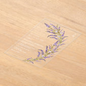 Invitations En Acrylique Lavender Automne automne mariage d'aquarelle flora (Poser)