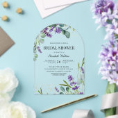 Invitations En Acrylique Lavender Eucalyptus Bridal Shower (Insitu (Mariage))