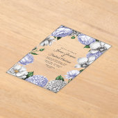 Invitations En Acrylique Lavender & Silver Modern Botanical Wedding (Poser)