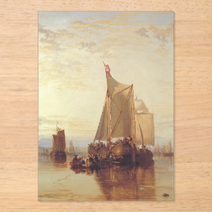 Invitations En Acrylique Le bateau-paquet de Dort venant de Rotterdam encal