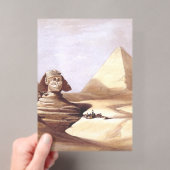 Invitations En Acrylique Le Grand Sphinx, Pyramides de Gizeh (In situ (ordinateur de poche))