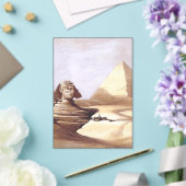 Invitations En Acrylique Le Grand Sphinx, Pyramides de Gizeh (Insitu (Mariage))