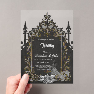 Invitations En Acrylique Le luxe rencontre la romance.