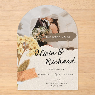 Invitations En Acrylique Le Mariage de