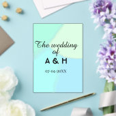 Invitations En Acrylique Le mariage du nom de couple lettre initiale date (Insitu (Mariage))