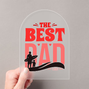 Invitations En Acrylique Le Meilleur Papa du Monde