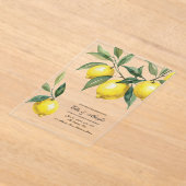 Invitations En Acrylique Lemon Acrylic Wedding (Poser)