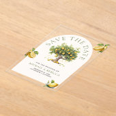 Invitations En Acrylique Lemon Tree Arch Wedding Save the Date (Poser)