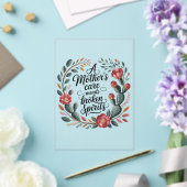 Invitations En Acrylique Les soins d'une mère réparent les esprits brisés (Insitu (Mariage))