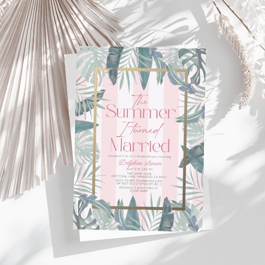 Invitations En Acrylique L'Été J'Ai Transformé La Fête des mariées De Resor